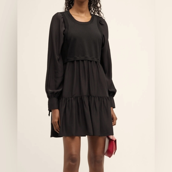 cinq à Sept 5 a 7 Women's Presley Tiered Silk Mini Dress - Picture 1 of 7